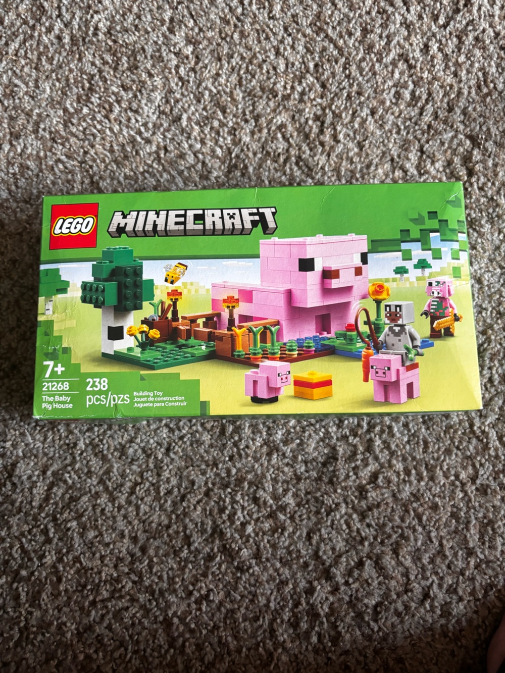 LEGO Minecraft Pink Pig House Building Set